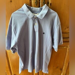 Brooks Brothers Men's Short Sleeve Dark Royal Blue Polo Shirt Logo Golf. XL